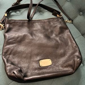 Michael Kors Black Leather Crossbody purse